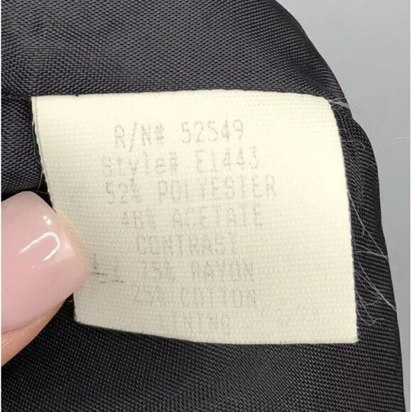 Laundry by Shelli Segal Sz 4 Long Black Gown Formal Maxi Suit Dress Crochet Lace - Picture 11 of 11